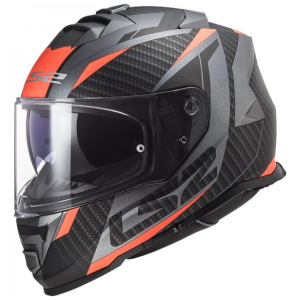 Kask integralny LS2 FF800 Storm II Racer szaro-pomarańczowy (Titan Fluo)