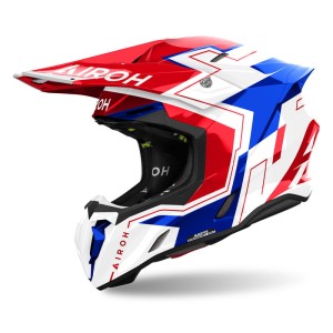 Kask cross Airoh Twist 3 Dizzy Blue/Red Gloss