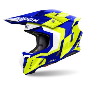 Kask cross Airoh Twist 3 Dizzy Blue/Yellow Gloss