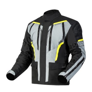 Kurtka tekstylna Ozone Tour III Black/Grey/Fluo Yellow
