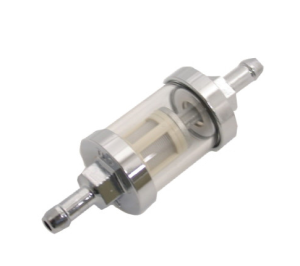 Filtr paliwa JMP szklany/chrom 6mm