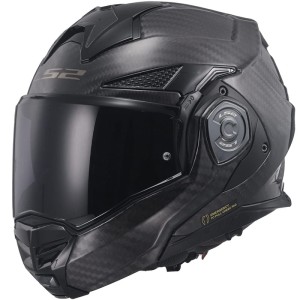 Kask szczękowy LS2 FF901 Advant X Carbon Solid + interkom 4X UCS
