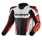 Kurtka skórzana SHIMA STR 2.0 Red Fluo