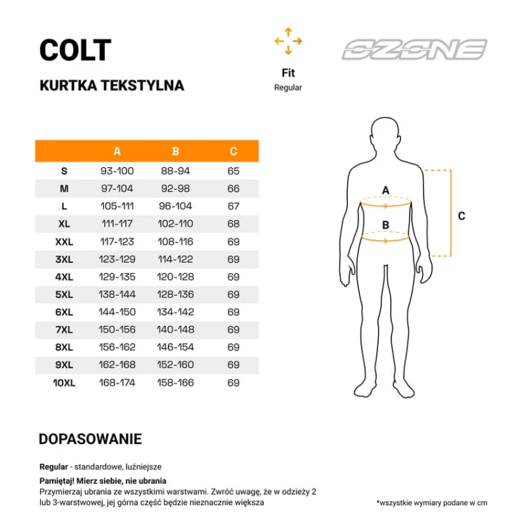 kurtka-skorzana-ozone-colt-black-tabela-rozmiarow