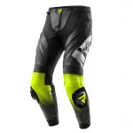 Spodnie skórzane Rebelhorn Inferno Black/White/Fluo Yellow
