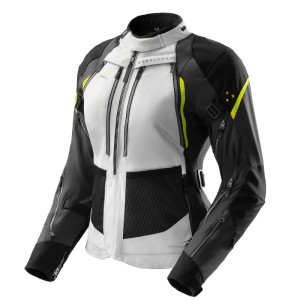 Kurtka motocyklowa tekstylna damska Rebelhorn Hardy 3.0 Black Grey Fluo Yellow