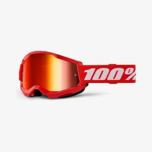 Gogle 100 Procent Strata 2 Red Mirror Red Lens