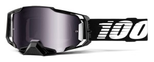 Gogle 100 Procent Armega Black Mirror Silver Lens