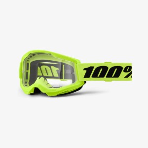 Gogle 100 Procent Strata 2 Neon Yellow Clear Lens