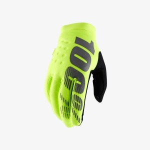 Rękawice 100 Procent Cross/Enduro Brisker Softshell Yellow Fluo