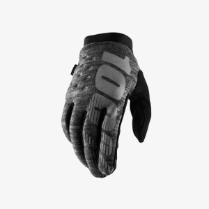 Rękawice 100 Procent Cross/Enduro Brisker Softshell Grey/Black