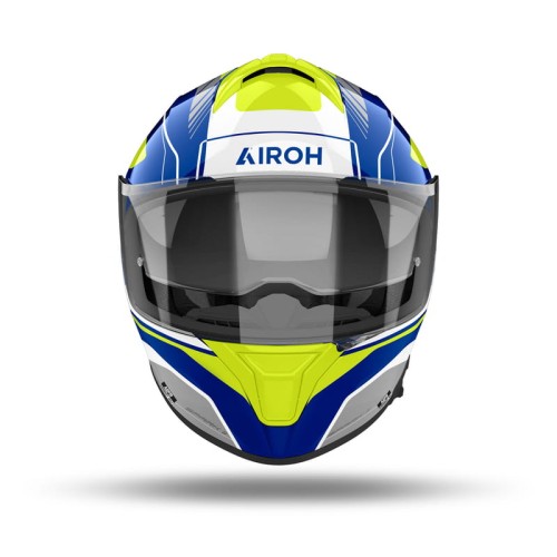 kask-airoh-spark2-chrono-blue-yellow-gloss-front