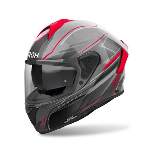 kask-airoh-spark2-shadow-red-matt-front