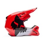 Kask motocyklowy Fox V1 Shield czerwony fluo (Fluo Red)