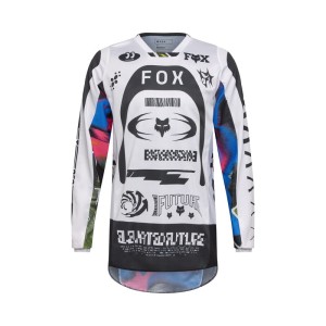 Bluza cross Fox 180 Image Cosmo biało-czarna (White/Black)