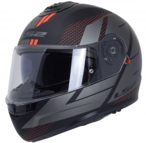 Kask szczękowy LS2 FF908 Strobe II Code czarno-szary (Black/Grey)