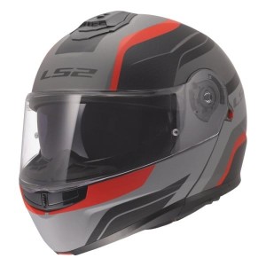 Kask szczękowy LS2 FF908 Strobe II Monza czarno-szaro-czerwony (Black/Grey/Red)