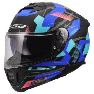 Kask integralny LS2 FF808 Stream II Mika czarno-niebieski (Black/Blue)