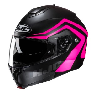 Kask szczękowy HJC C91N Nepos czarno-różowy (Black/Pink)