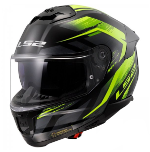 Kask integralny LS2 FF808 Stream II Fury czarno-żółty (Black/Yellow)
