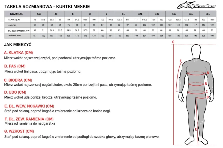 kurtka-Alpinestars-T-SP-1-V2-Black-White-tabela-rozmiarow