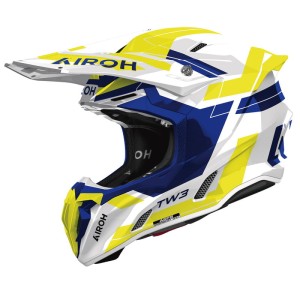 Kask motocyklowy Airoh Twist 3 Dynasty Blue/Yellow Gloss