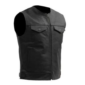 Kamizelka motocyklowa skórzana Broger Blade Black
