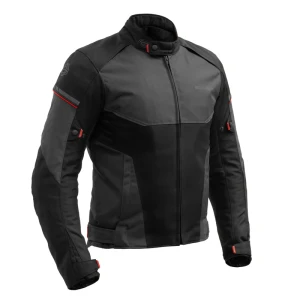 Kurtka motocyklowa tekstylna Broger Grid Black Dark Grey Red