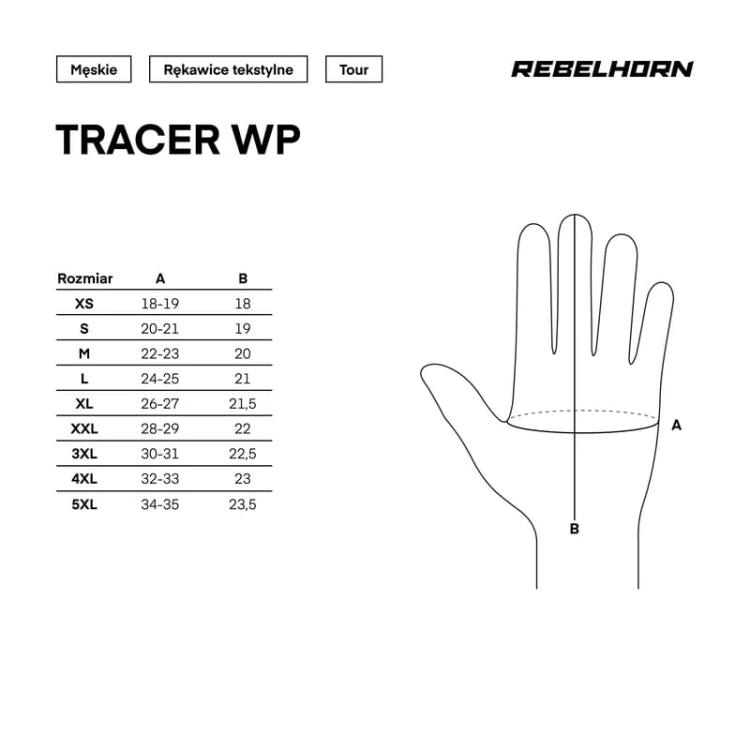 rebelhorn-tracer-wp-black-tabela-rozmiarow